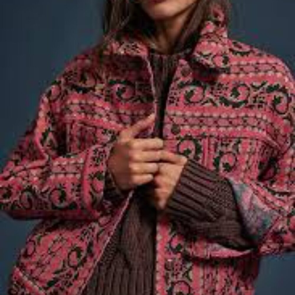 Free People We The Free Opal Swing Jacquard Jacket NWT *